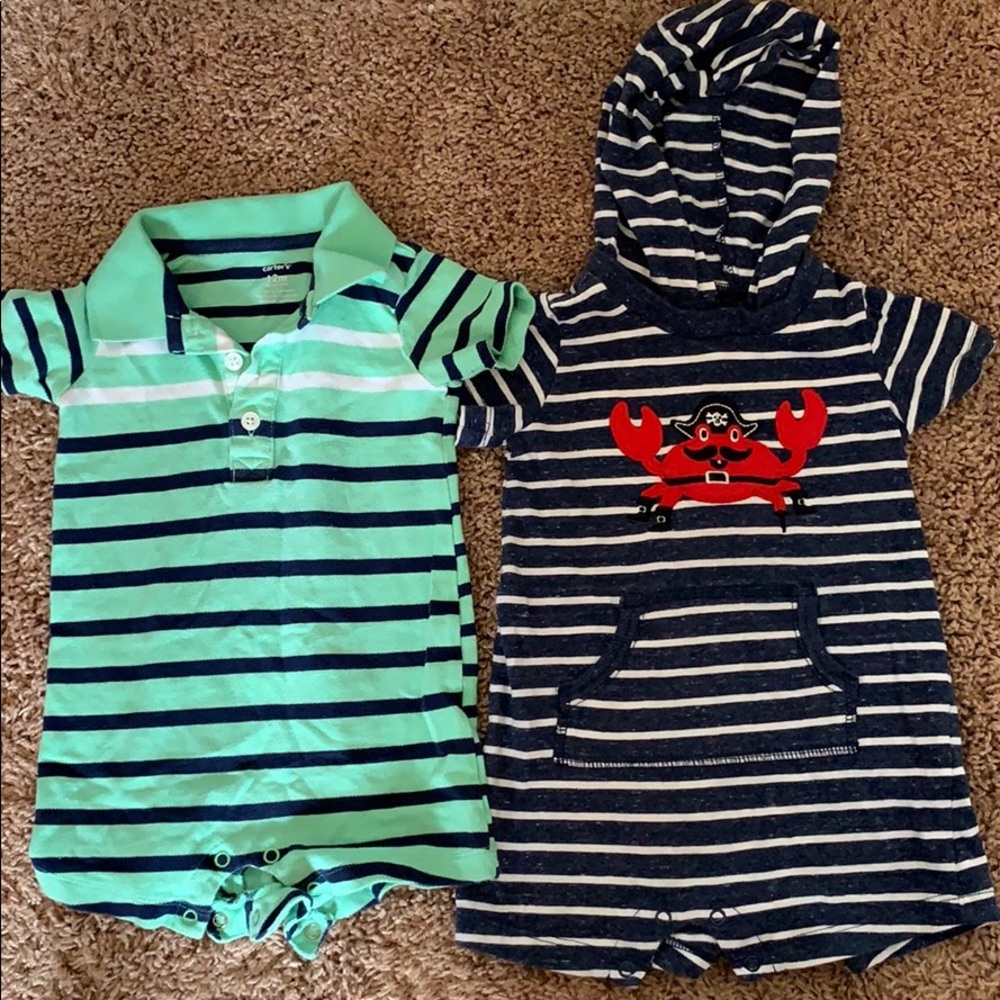 Rompers for 12m baby boy with bottom snaps